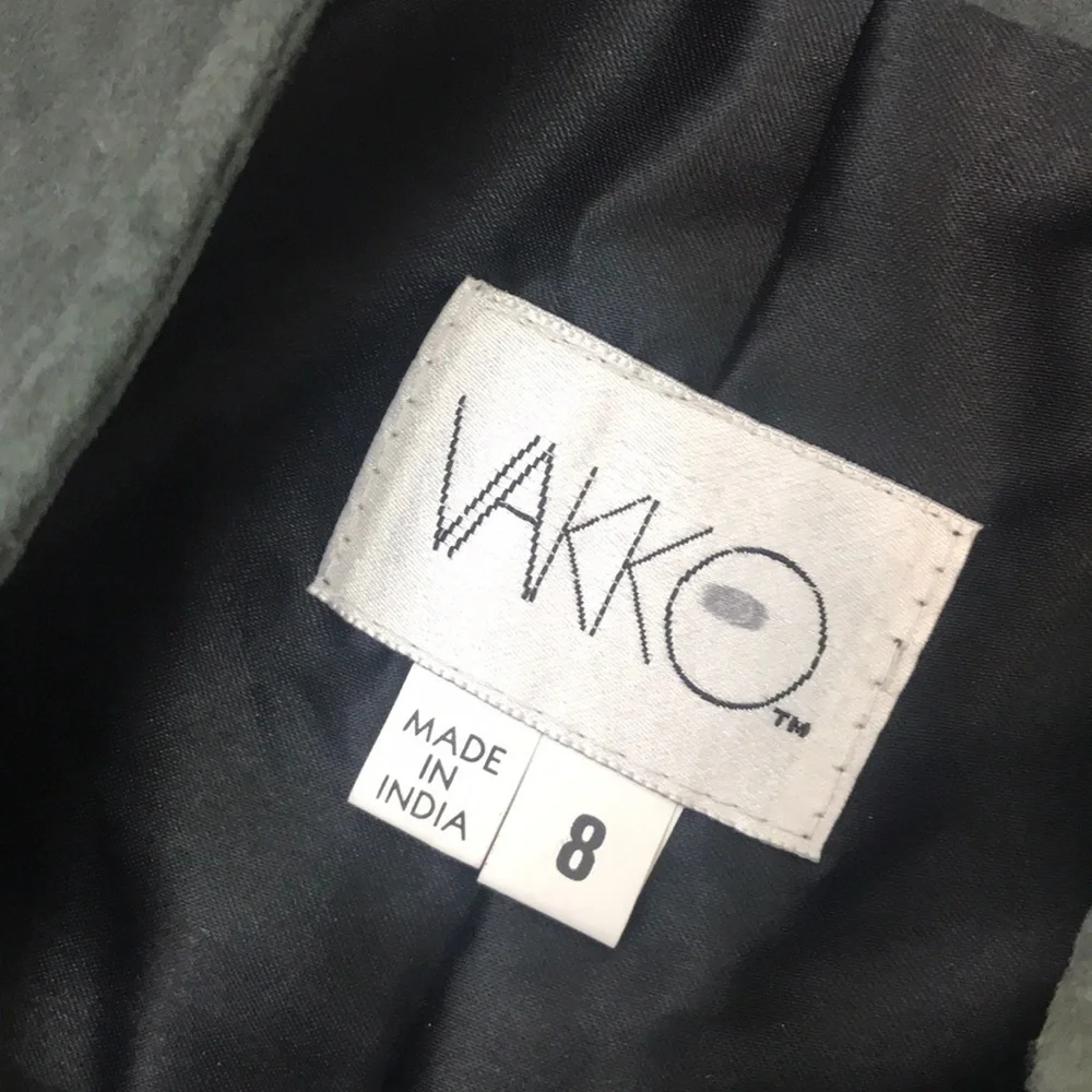 Vintage Vakko high rise suede pant